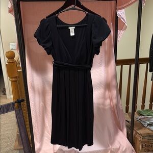 Elegant Black Puff Sleeve Dress by Rubber Ducky Productions, Inc